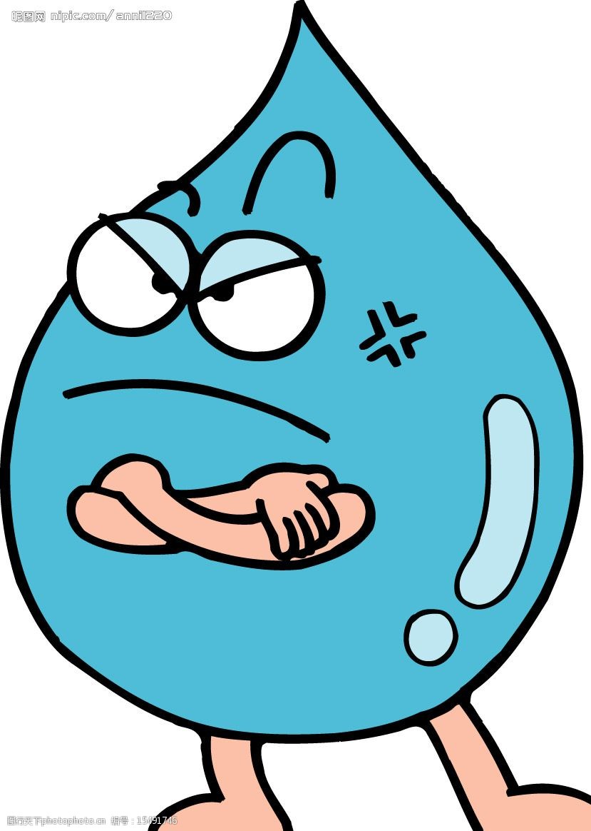 关键词:生气的小水滴 矢量 小水滴 水滴形象 水滴吉祥物 其他矢量