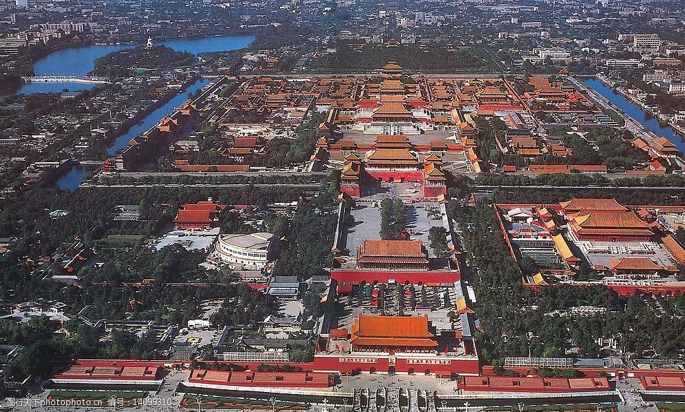 紫禁城全景图片