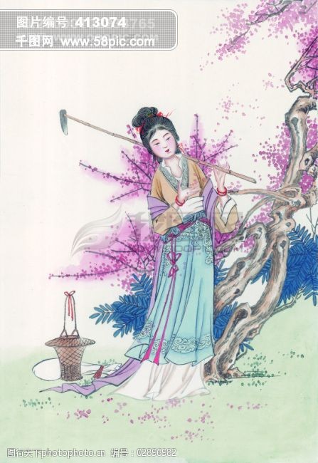 中华艺术绘画_古画_绘画_仙女_神仙_嫦娥_貂蝉_西施_中国古代绘画