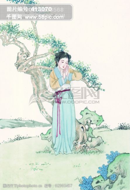 中华艺术绘画_古画_绘画_仙女_神仙_嫦娥_貂蝉_西施_中国古代绘画