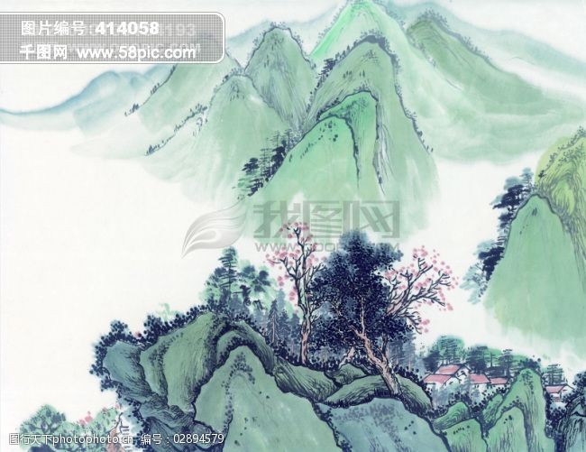 中华艺术绘画_古画_山水画_壮丽河山_中国古代绘画