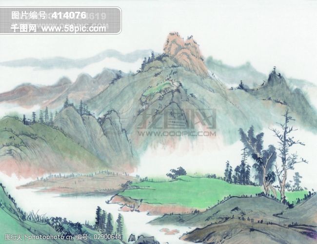 中华艺术绘画_古画_山水画_壮丽河山_中国古代绘画