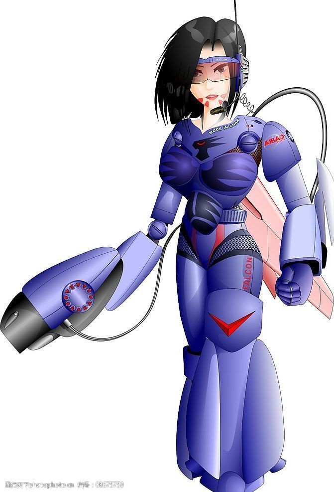 关键词:女机器人 机器人 美女 cg 现代科技 科学研究 矢量图库 cdr