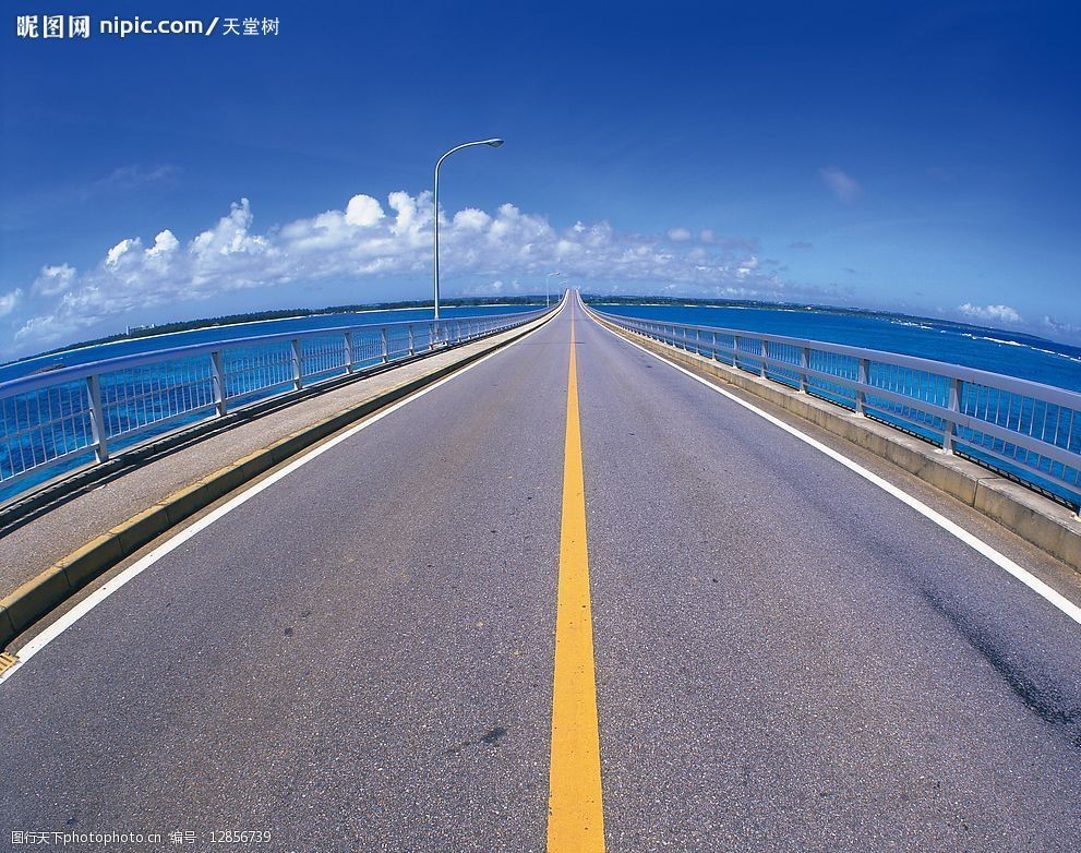 大桥 公路 风光 海峡 大海 蓝天白云 跨海 自然景观 自然风景 摄影