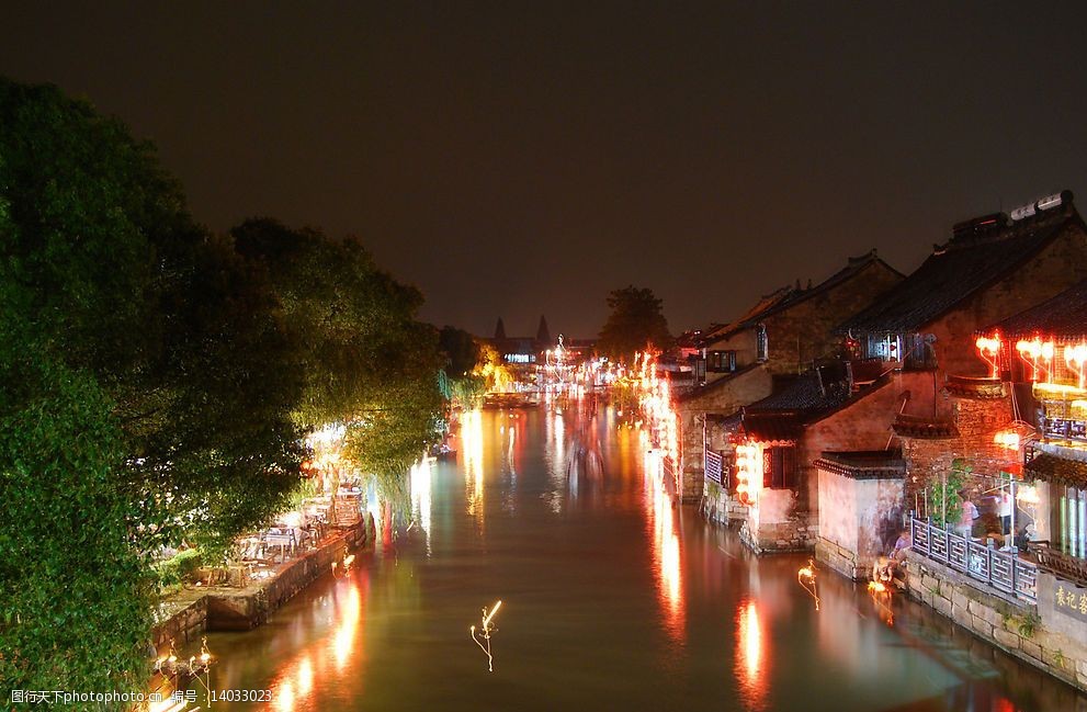 西塘古镇之夜景图片