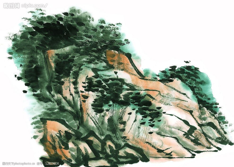 关键词:水墨山水画 水墨画 山水画 风景画 国画 文化艺术 绘画书法