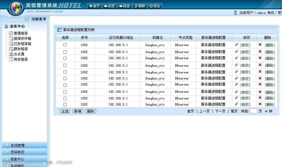 关键词:管理系统 后台界面 宾馆管理系统 psd 源文件 网页模板 其他