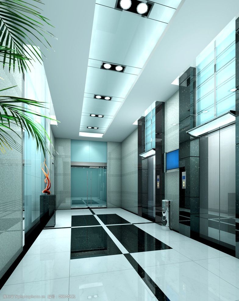 关键词:电梯间效果图 电梯空间 办公楼 办公空间 3d作品 3d设计 72dpi