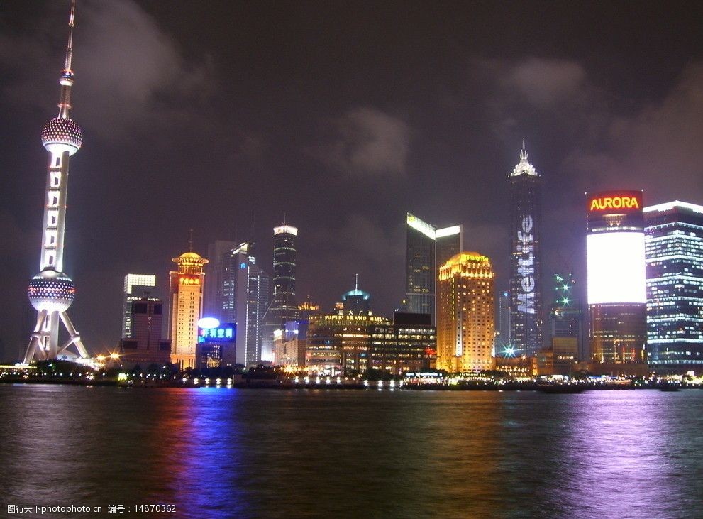 关键词:上海外滩夜景 黄浦江 东方明珠 金茂大厦 建筑摄影 国外旅游