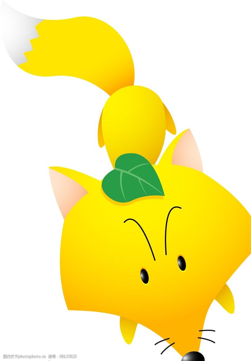 黄色的小狐狸图片