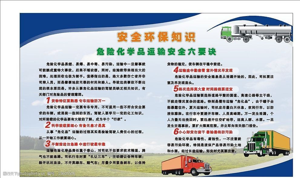 危险化学品运输安全六要决图片