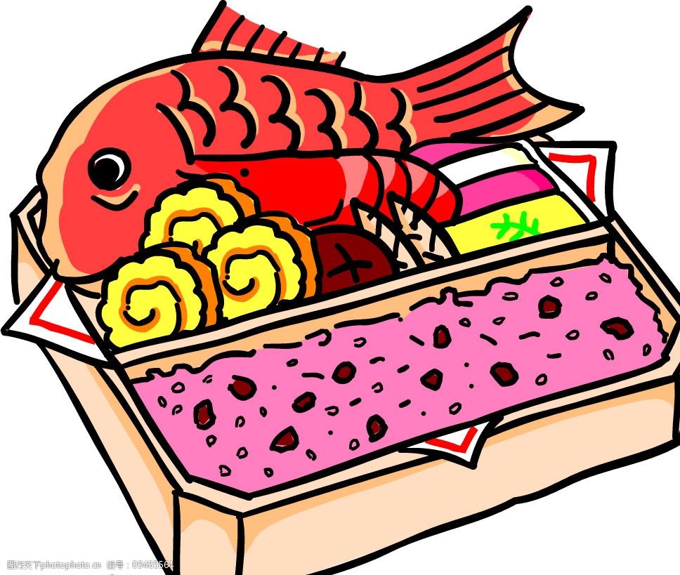 鱼食 卡通图片