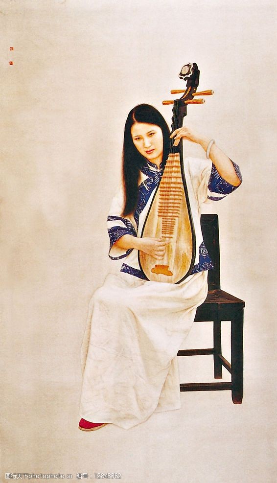 关键词:清音图 人物名画 中国现代名画 文化艺术 绘