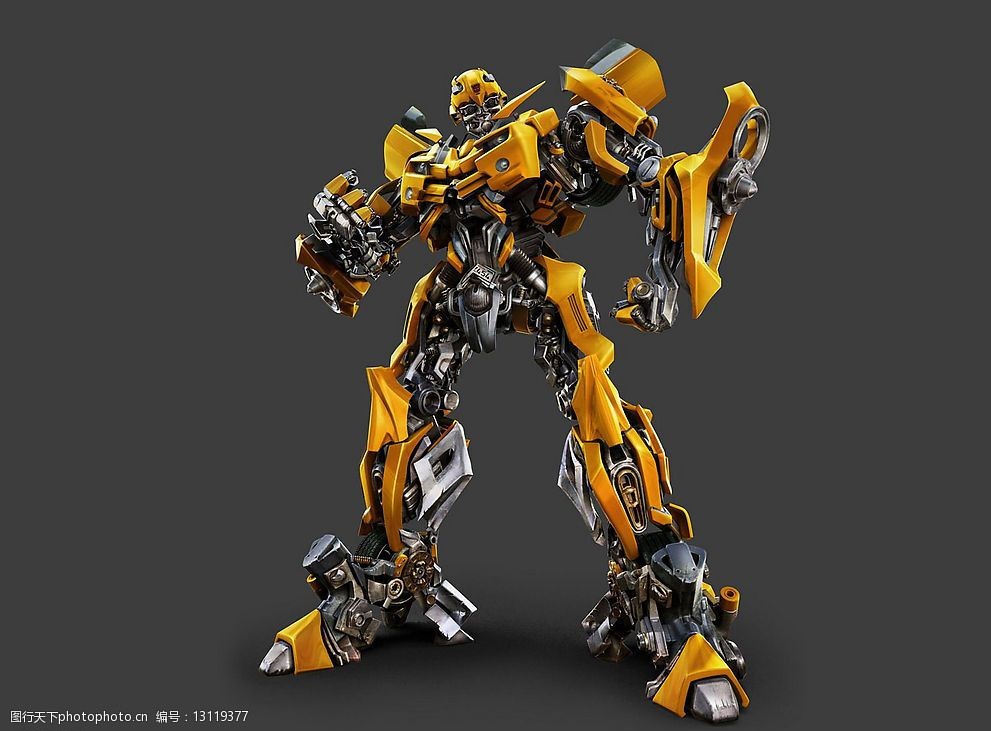 变形金刚大黄蜂站立图片