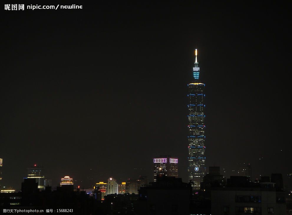台北101夜景图片图片 图行天下素材网