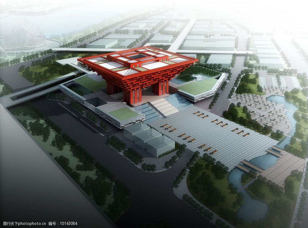 关键词:中国馆鸟瞰图 中国馆整体布局图 环境设计 建筑设计 设计图库