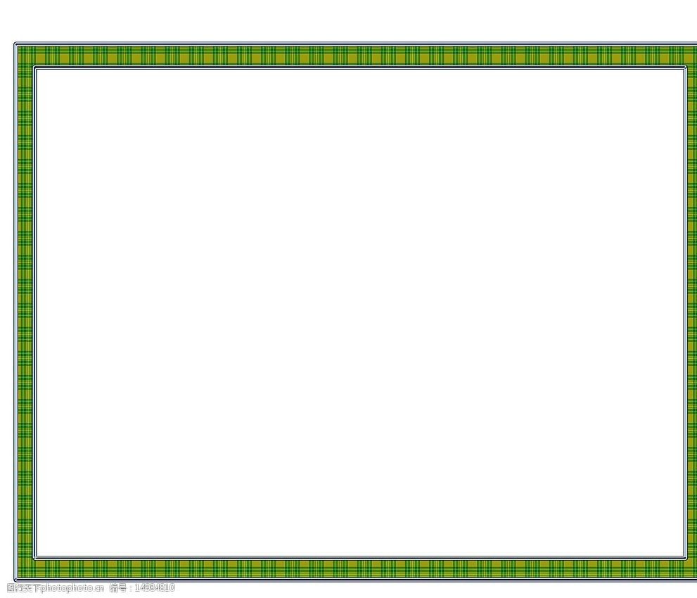 绿格子布边框图片