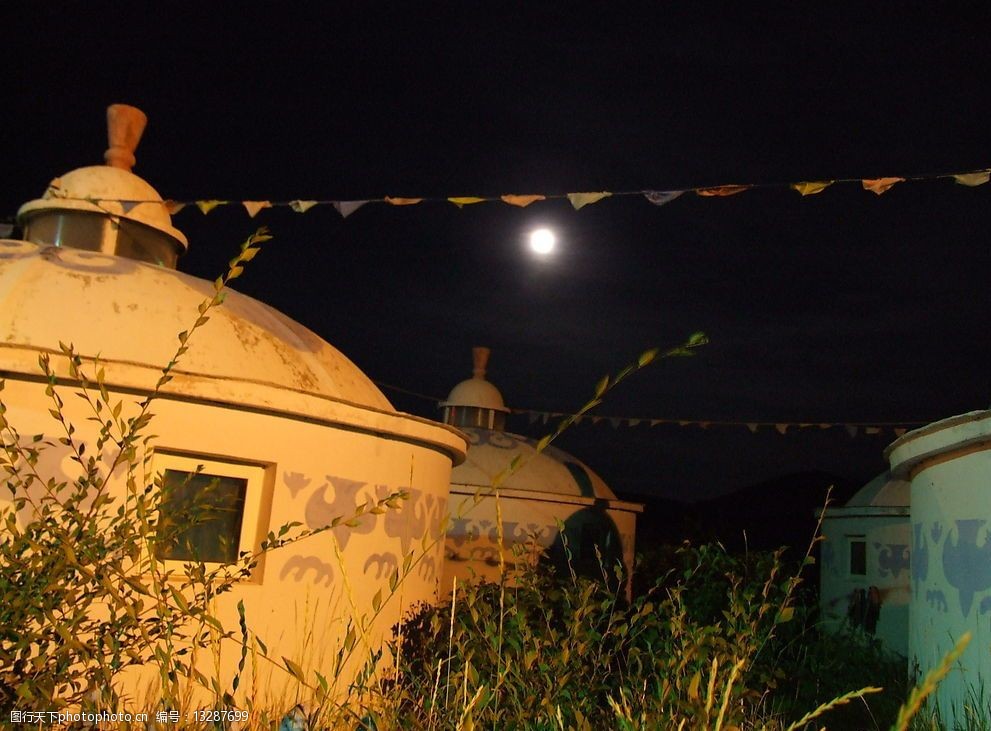 内蒙古草原夜景图片