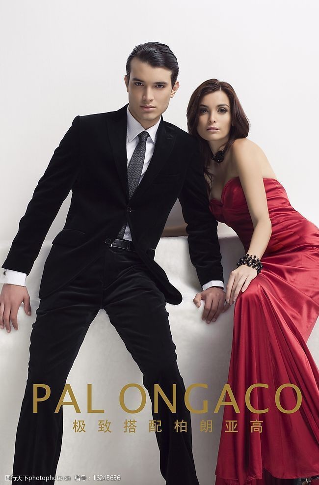 关键词:品牌礼服 男女礼服 红色套裙 黑色西装 人物图库 人物摄影
