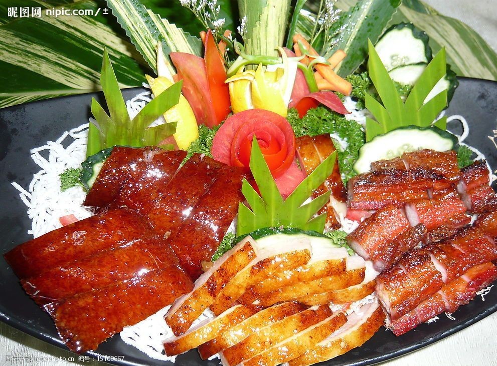 特色烧味拼盘图片