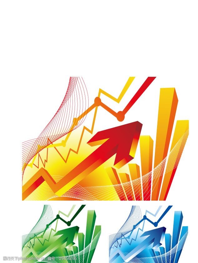 上升的数据矢量素材图片