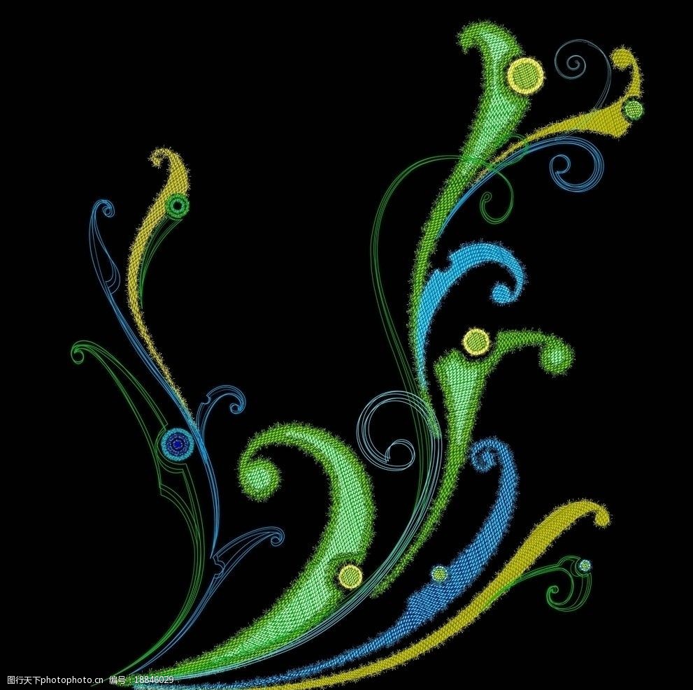 精美典雅花纹暗纹图片